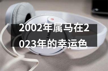 <h3>2002年属马在2025年的幸运色