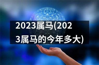 2025属马(2025属马的今年多大)