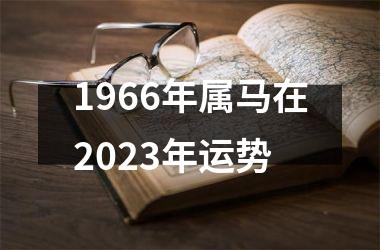 <h3>1966年属马在2023年运势