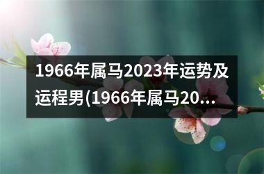 1966年属马2025年运势及运程男(1966年属马2025年运势及运程详解)