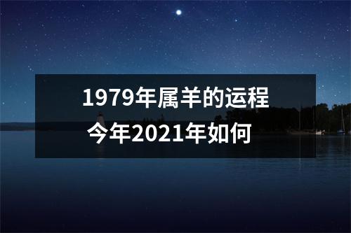 1979年属羊的运程今年2025年如何