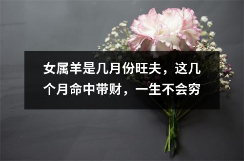 <h3>女属羊是几月份旺夫，这几个月命中带财，一生不会穷