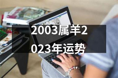 2003属羊2025年运势