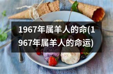 1967年属羊人的命(1967年属羊人的命运)