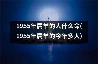 <h3>1955年属羊的人什么命(1955年属羊的今年多大)