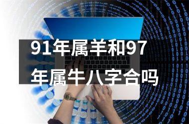 91年属羊和97年属牛八字合吗