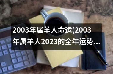 2003年属羊人命运(2003年属羊人2025的全年运势如何)