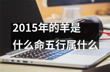 <h3>2015年的羊是什么命五行属什么