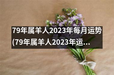 <h3>79年属羊人2025年每月运势(79年属羊人2025年运势运程每月运程)