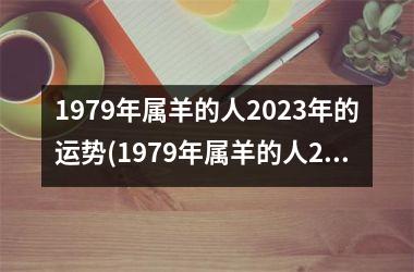 1979年属羊的人2025年的运势(1979年属羊的人2025年运势及运程)