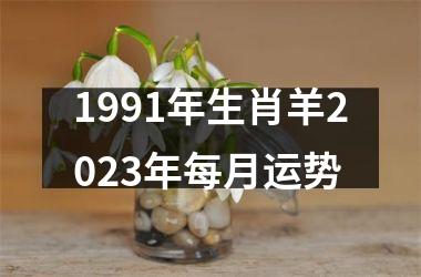 <h3>1991年生肖羊2025年每月运势