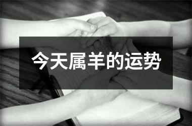 <h3>今天属羊的运势