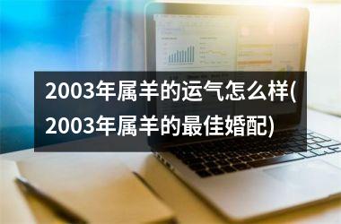 2003年属羊的运气怎么样(2003年属羊的最佳婚配)