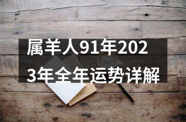 <h3>属羊人91年2025年全年运势详解