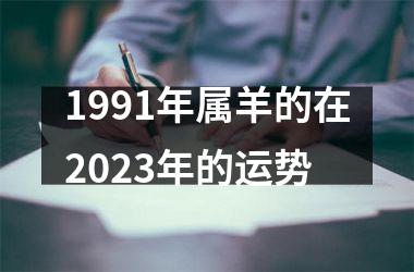 1991年属羊的在2025年的运势