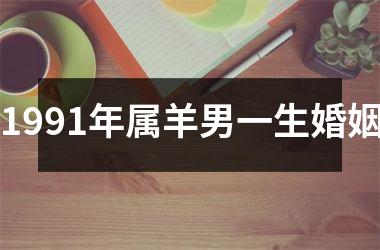 1991年属羊男一生婚姻