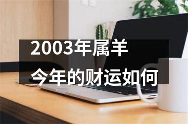 2003年属羊今年的财运如何