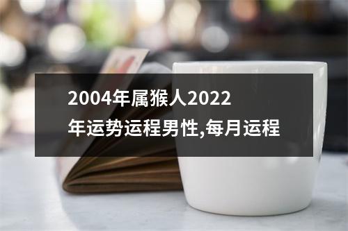 2004年属猴人2025年运势运程男性,每月运程