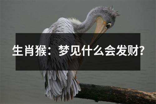 生肖猴：梦见什么会发财？