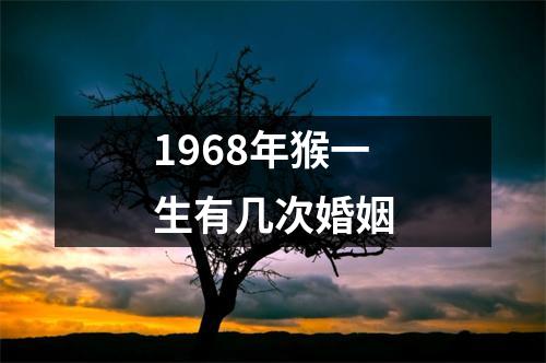 1968年猴一生有几次婚姻