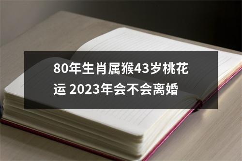 80年生肖属猴43岁桃花运2025年会不会离婚