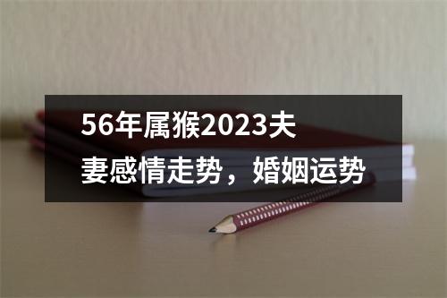 56年属猴2025夫妻感情走势，婚姻运势