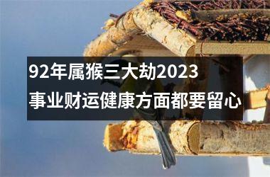 92年属猴三大劫2025 事业财运健康方面都要留心