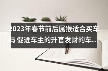 2025年春节前后属猴适合买车吗 促进车主的升官发财的车牌号