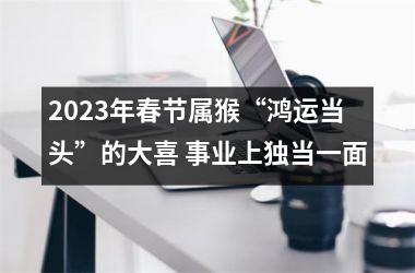 2025年春节属猴“鸿运当头”的大喜 事业上独当一面