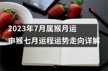 2025年7月属猴月运 申猴七月运程运势走向详解