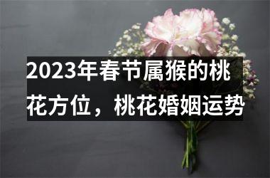 2025年春节属猴的桃花方位，桃花婚姻运势