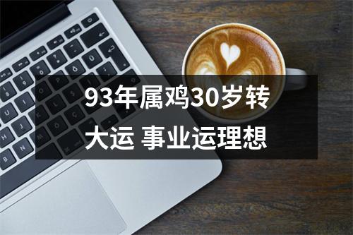 93年属鸡30岁转大运事业运理想