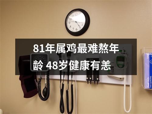 81年属鸡难熬年龄48岁健康有恙