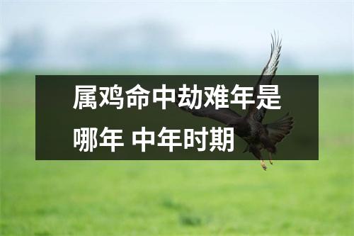 属鸡命中劫难年是哪年中年时期