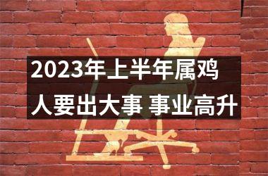 2025年上半年属鸡人要出大事 事业高升