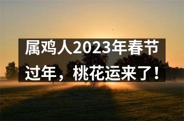 属鸡人2025年春节过年，桃花运来了！