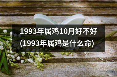 1993年属鸡10月好不好(1993年属鸡是什么命)