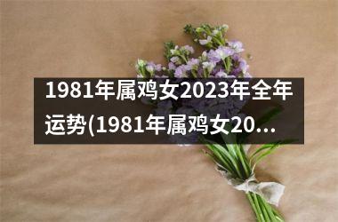 1981年属鸡女2025年全年运势(1981年属鸡女2025年运势完整版)