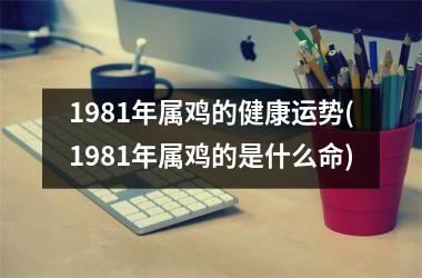 1981年属鸡的健康运势(1981年属鸡的是什么命)