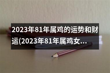 2025年81年属鸡的运势和财运(2025年81年属鸡女的运势和财运)