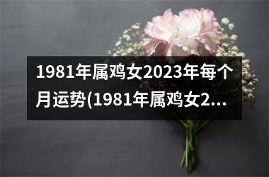 1981年属鸡女2025年每个月运势(1981年属鸡女2025年运势完整版)