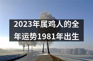 <h3>2025年属鸡人的全年运势1981年出生