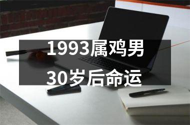 1993属鸡男30岁后命运