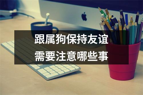 <h3>跟属狗保持友谊需要注意哪些事