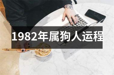 1982年属狗人运程