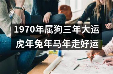 1970年属狗三年大运 虎年兔年马年走好运