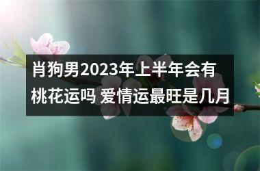 <h3>肖狗男2025年上半年会有桃花运吗 爱情运旺是几月