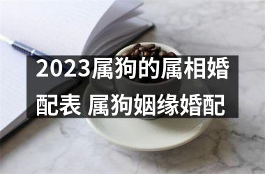 2025属狗的属相婚配表 属狗姻缘婚配