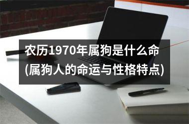 农历1970年属狗是什么命(属狗人的命运与性格特点)