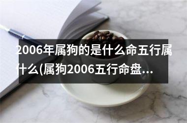 2006年属狗的是什么命五行属什么(属狗2006五行命盘，拟新标题。)